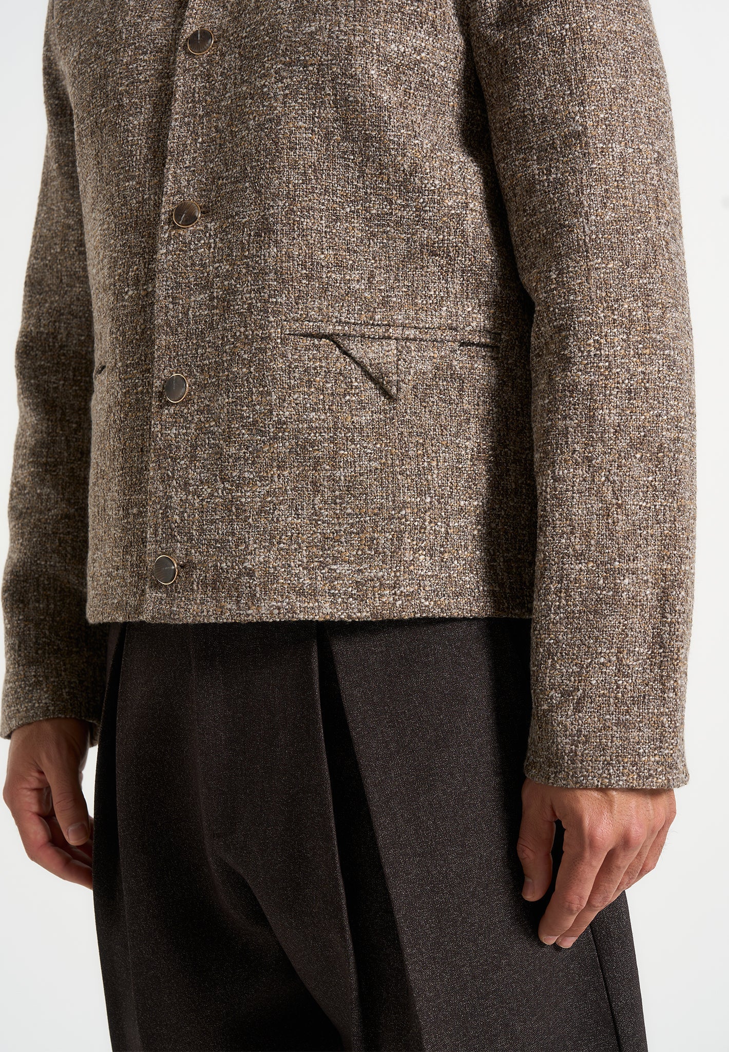 Melvin - Textured Jacket - Taupe