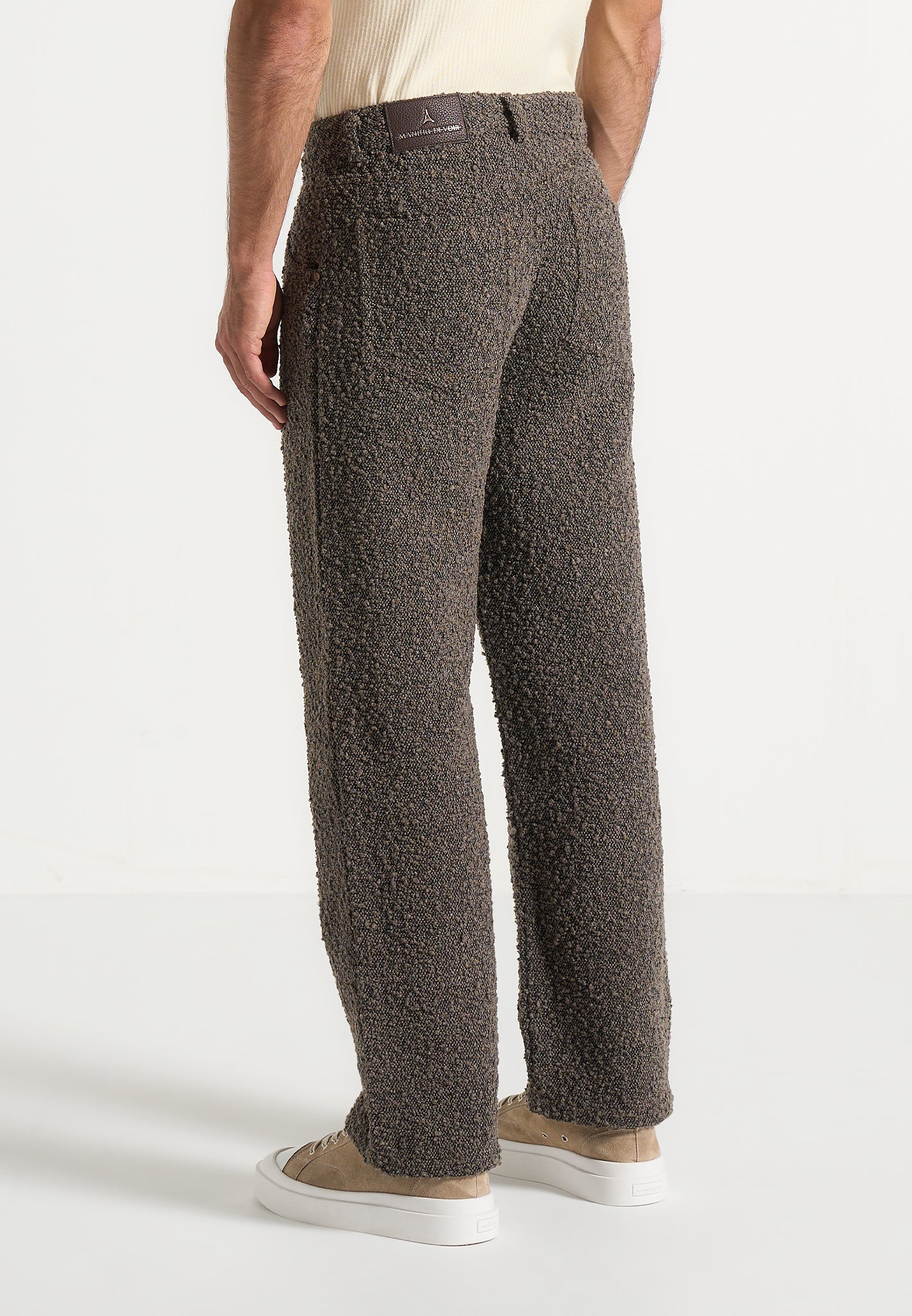 Arnault - Boucle Pleated Jeans - Brown