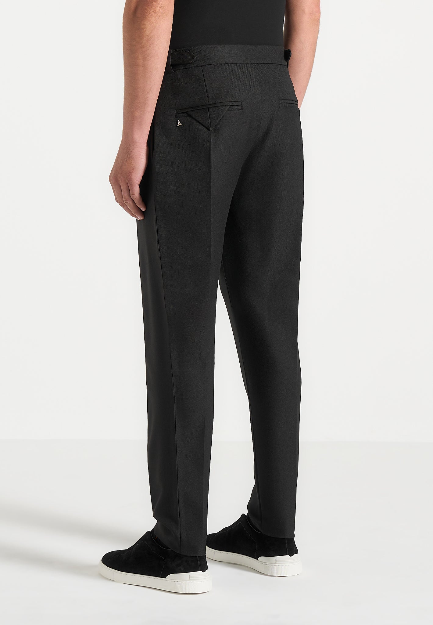 Hubert - Slim Fit Tailored Trousers - Black