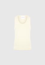 Justin - Ribbed Cotton Vest - Cream