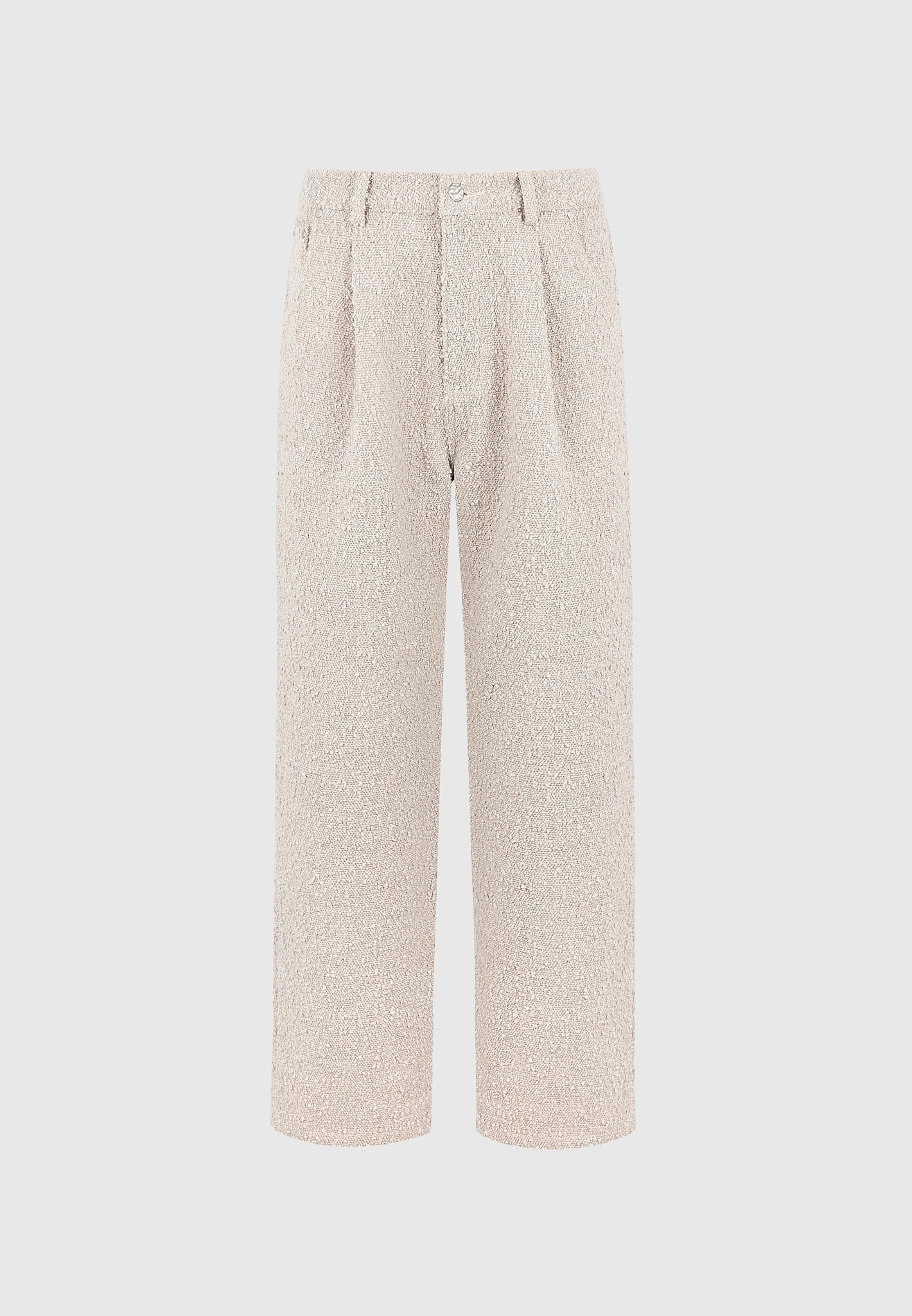 Arnault - Boucle Pleated Jeans - Beige