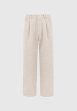 Arnault - Boucle Pleated Jeans - Beige