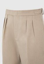 Bertrand - Twin Pleat Tailored Shorts - Beige
