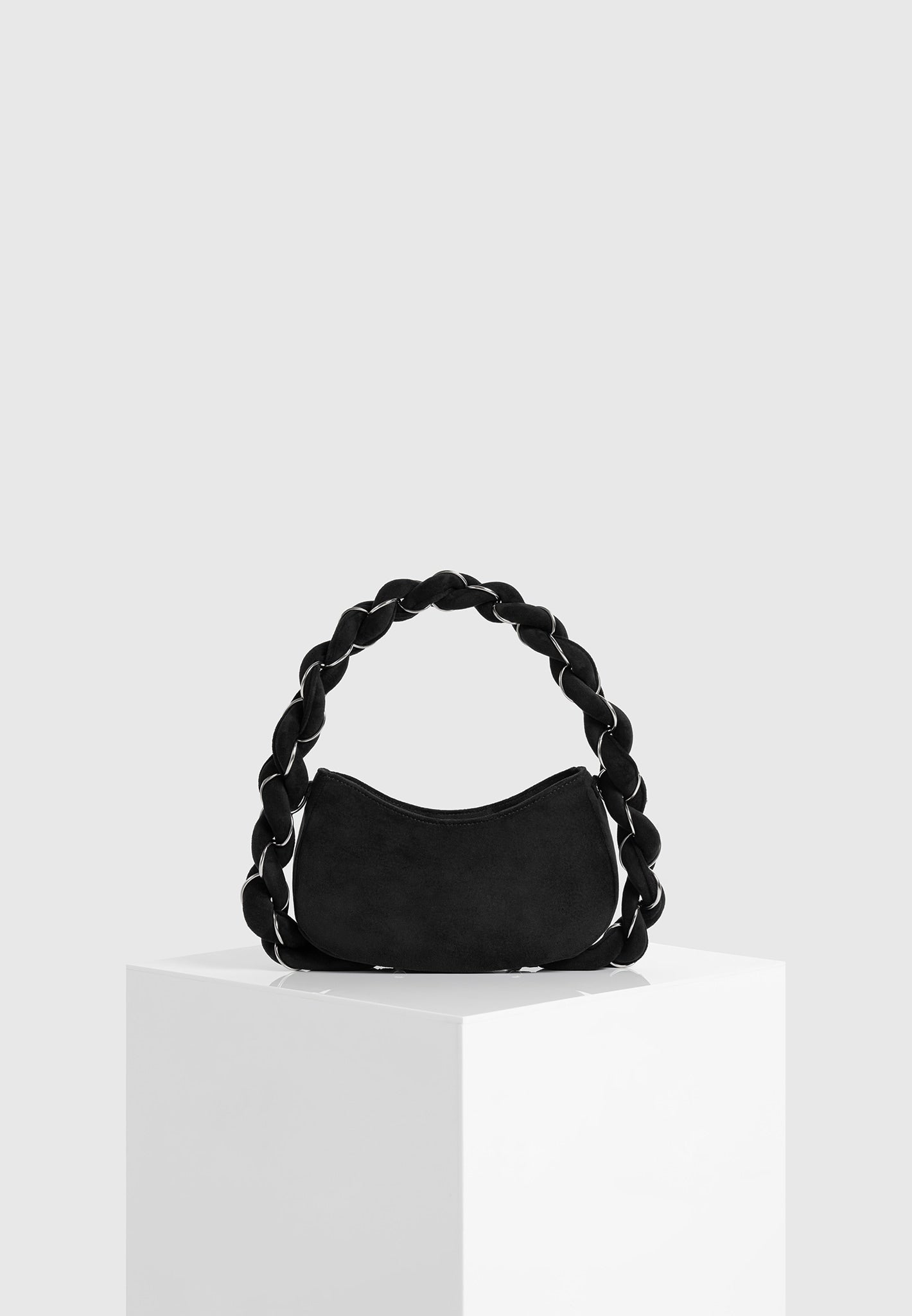 somme-suede-handbag-black-silver