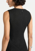Nadine - Tweed Mini Dress - Black