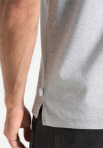 Hugo - Relaxed Fit T-Shirt With Pleat - Grey