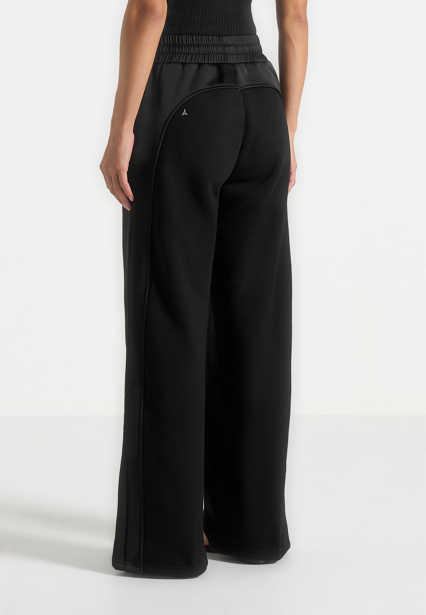 Loula - Jersey And Satin Joggers - Black