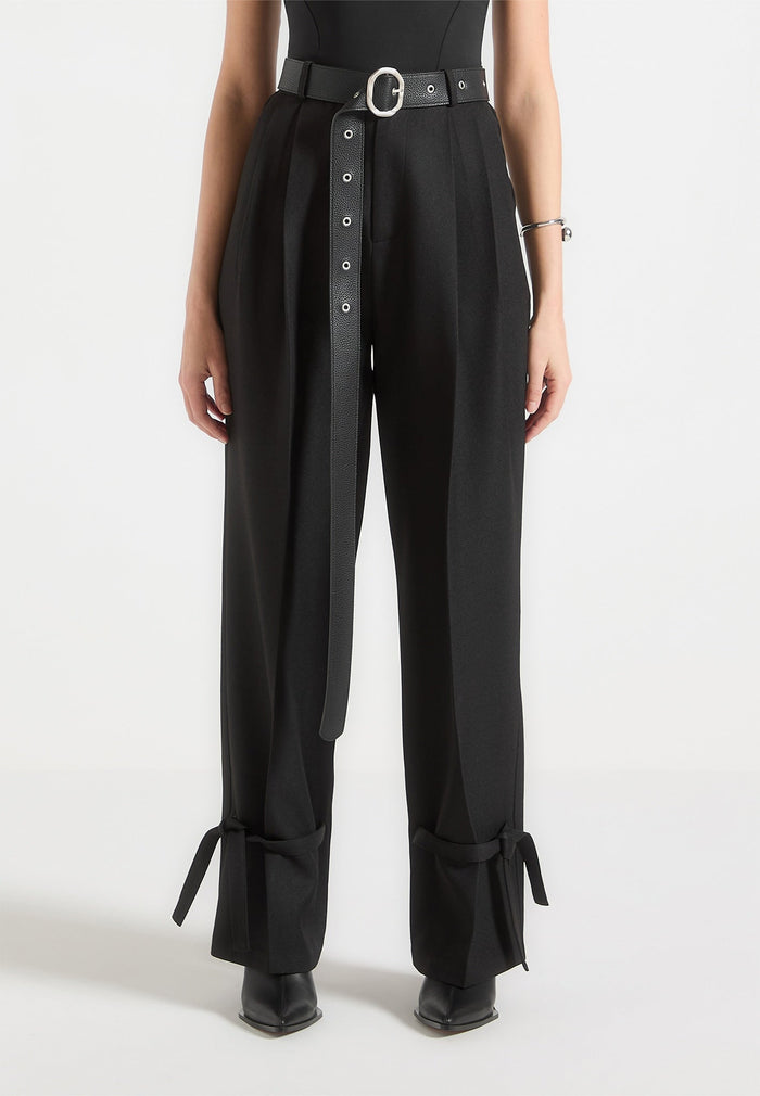 tailored-trousers-with-oversized-belt-and-ankle-ties-black