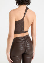 suede-leather-asymmetric-backless-top-brown