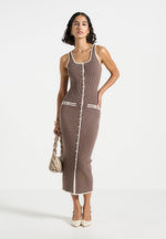 rib-knit-contrast-midaxi-dress-brown-cream