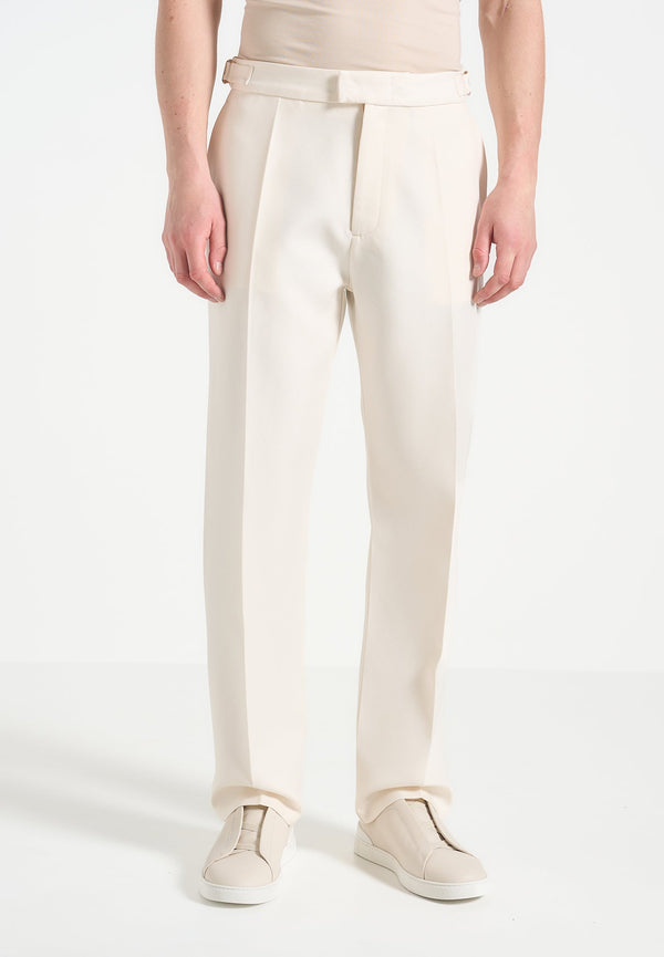 Joseph - Regular Fit Tailored Trousers - Cream
