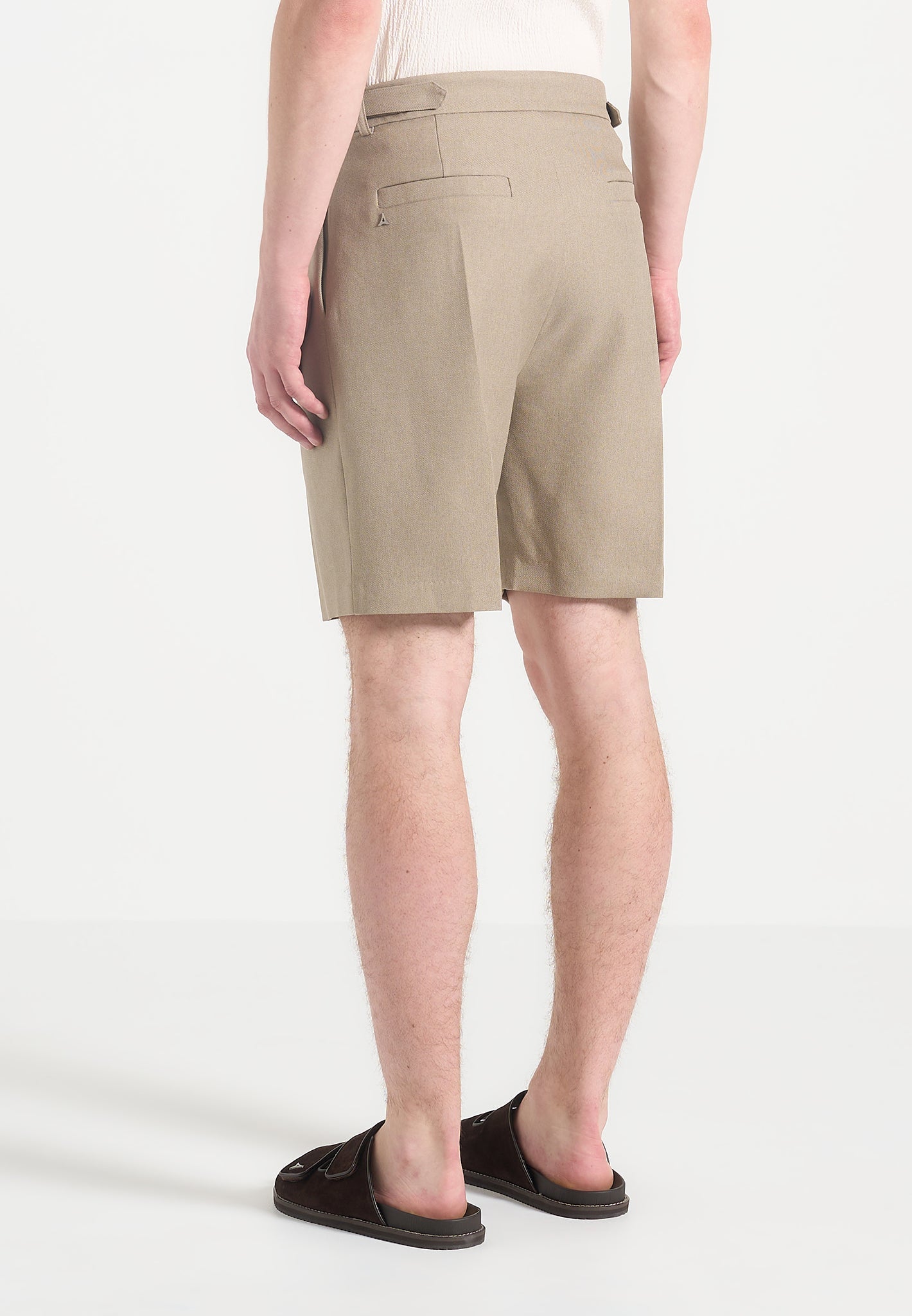 twin-pleat-tailored-shorts-beige