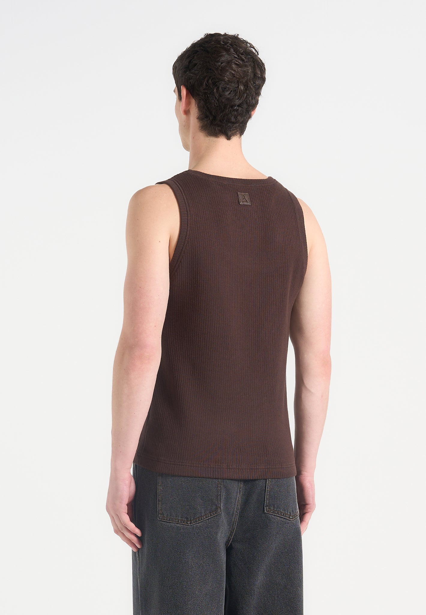 ribbed-cotton-vest-dark-brown