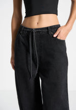 baggy-mid-rise-jeans-with-tie-waist-washed-black