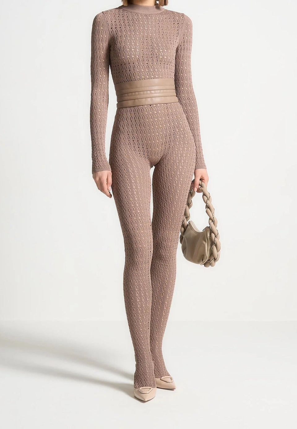 pointelle-knit-long-sleeve-jumpsuit-with-belt-taupe