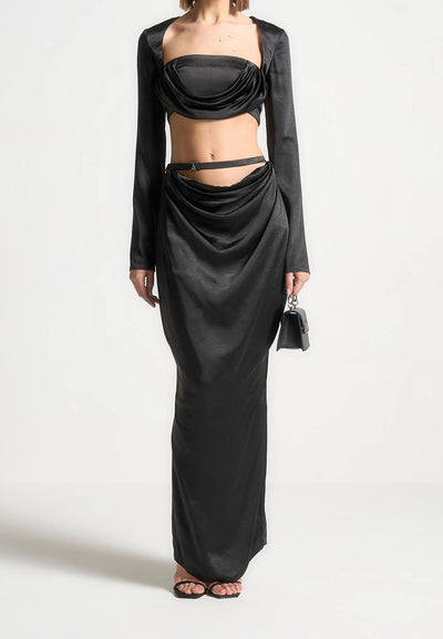 satin-drape-bandeau-bolero-top-black