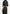 Mona - Pleated Cropped Shirt - Black