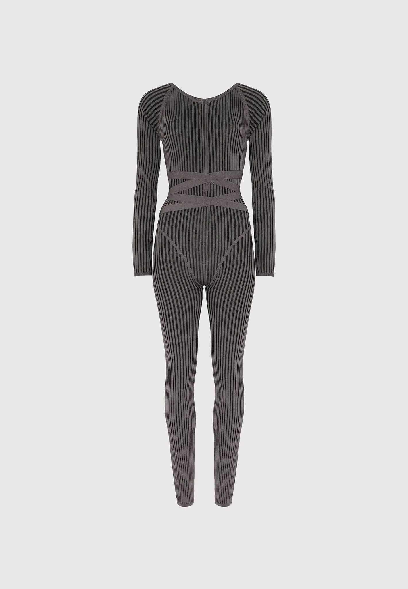 knitted-two-tone-jumpsuit-with-belt-grey-black