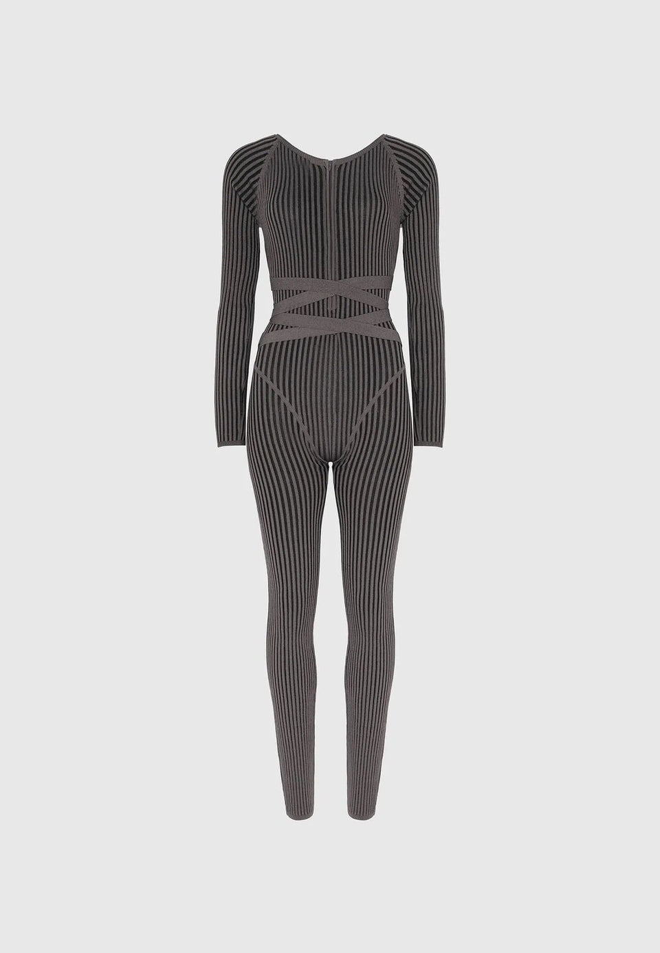 knitted-two-tone-jumpsuit-with-belt-grey-black