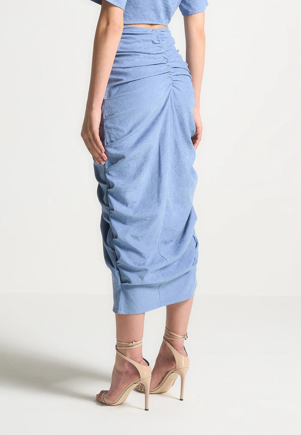 asymmetric-drape-midaxi-skirt-blue