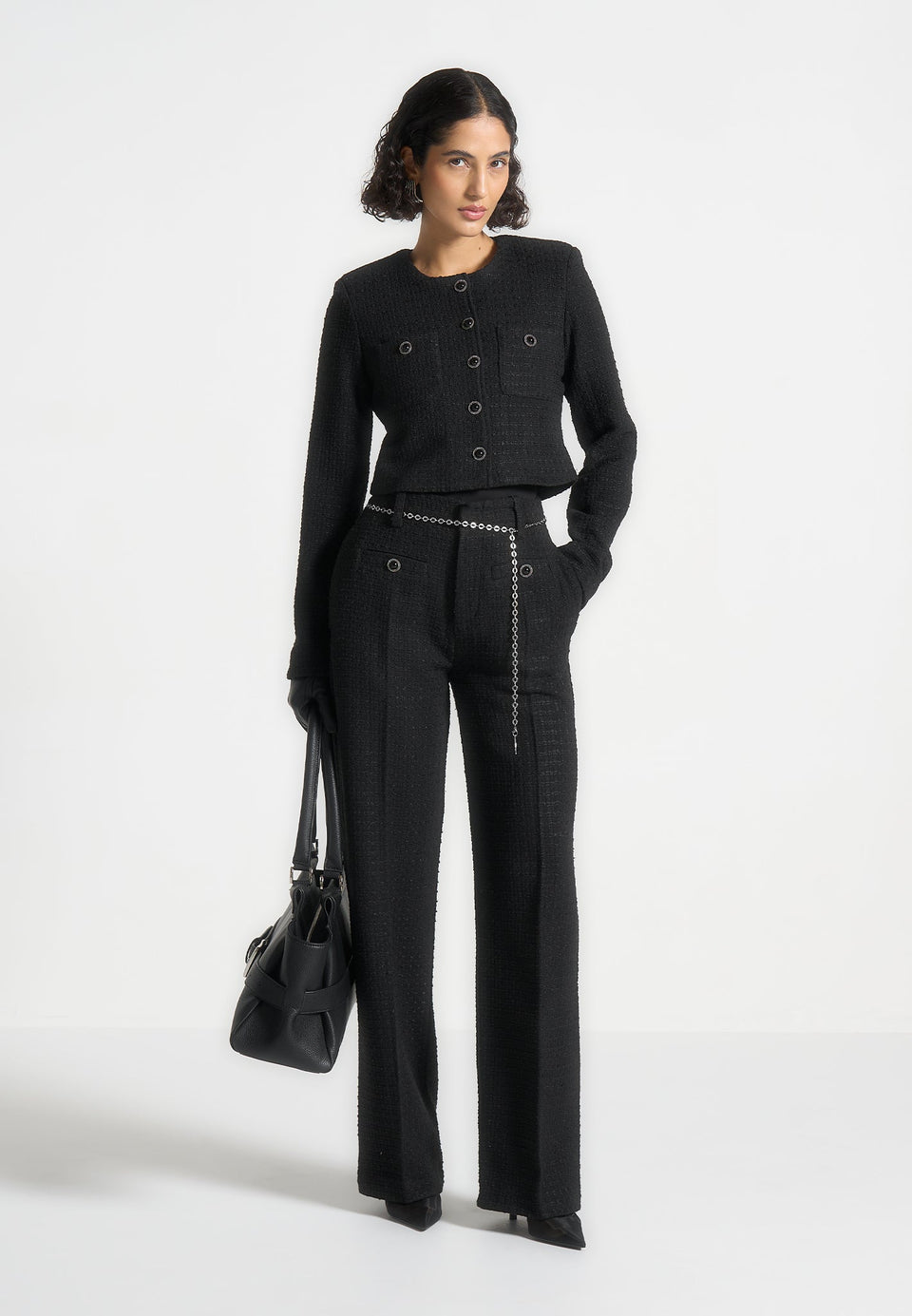 celine-cropped-tweed-jacket-with-pearls-black