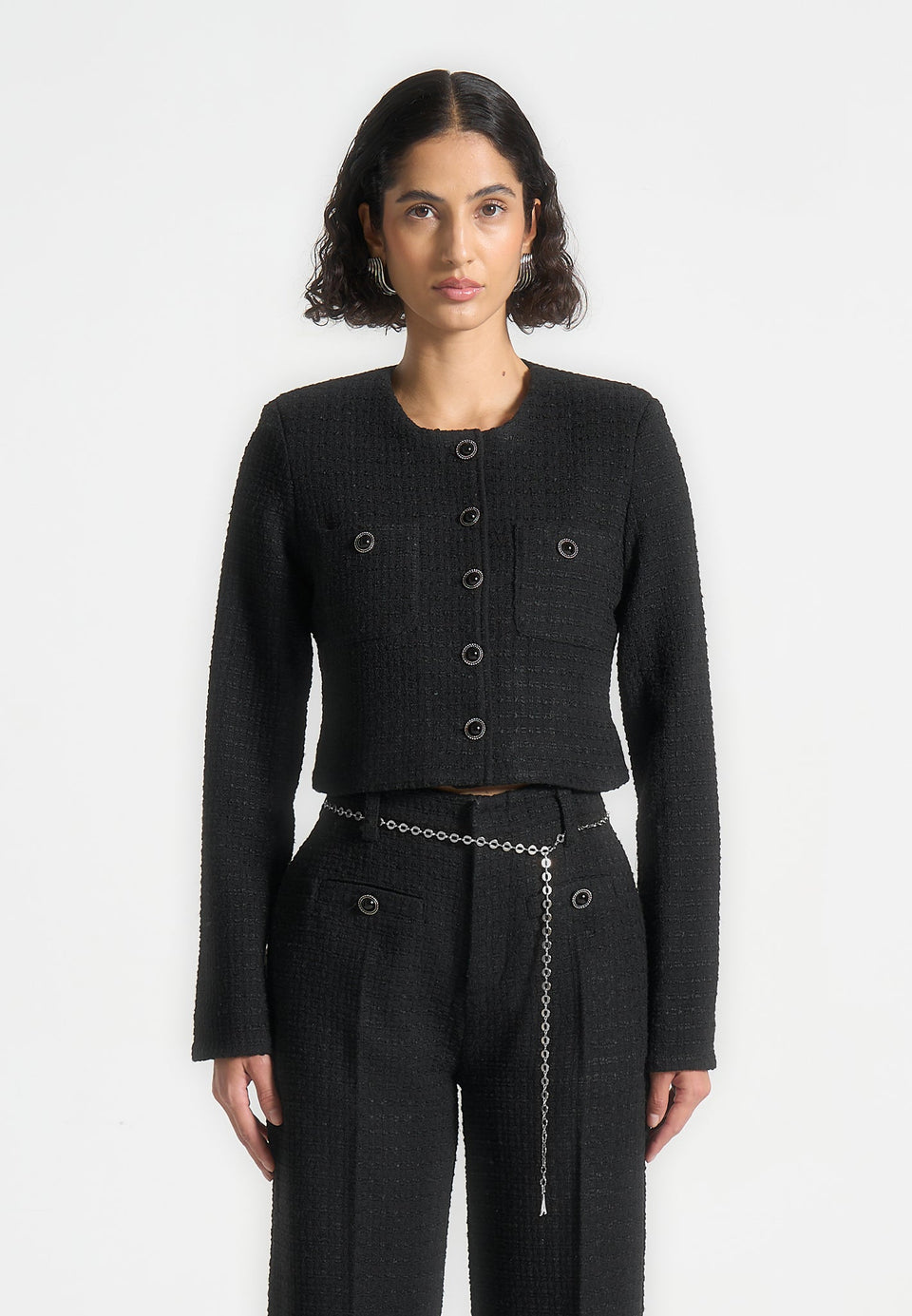 celine-cropped-tweed-jacket-with-pearls-black