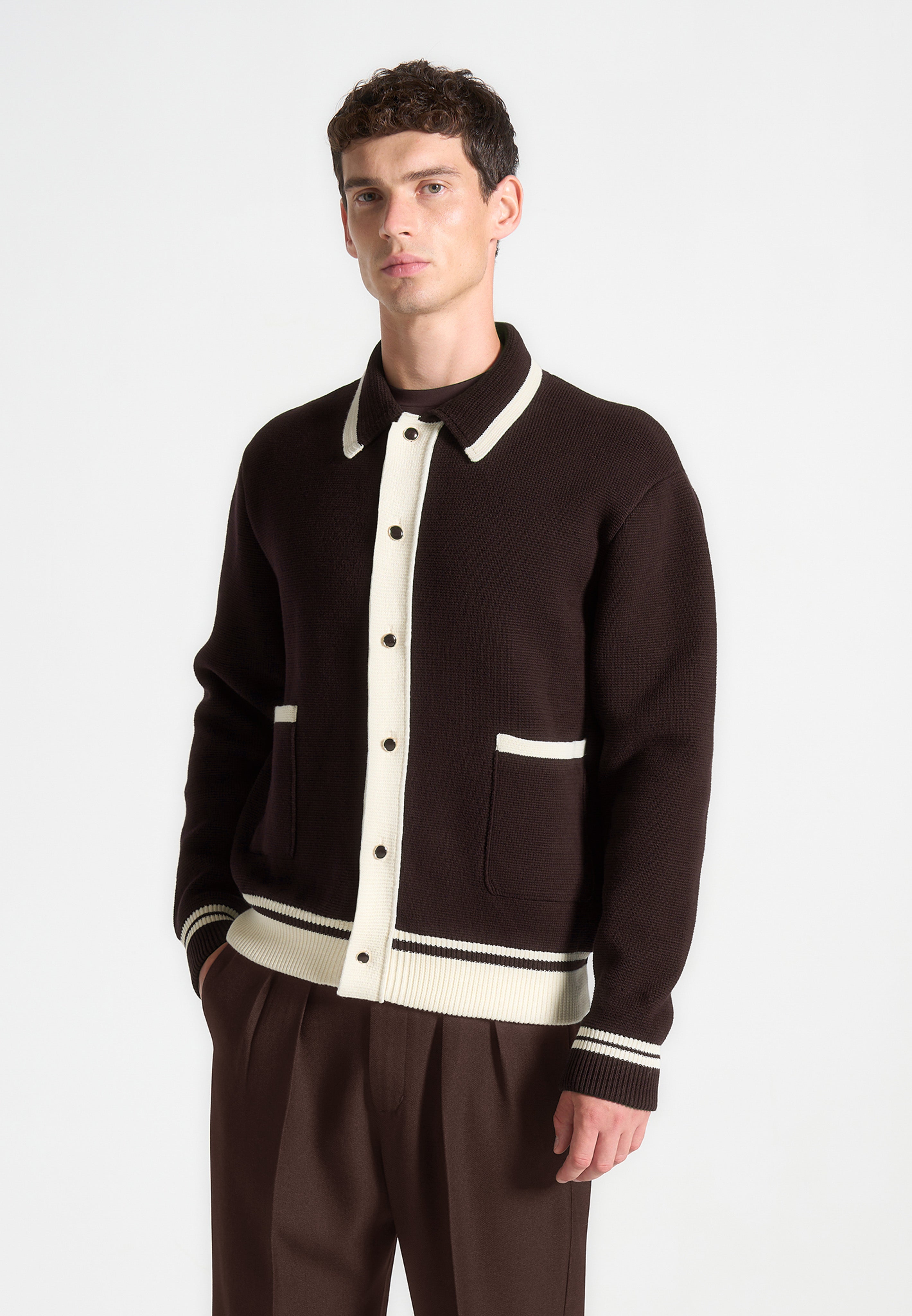 julien-classic-combed-cotton-knit-cardigan-brown 