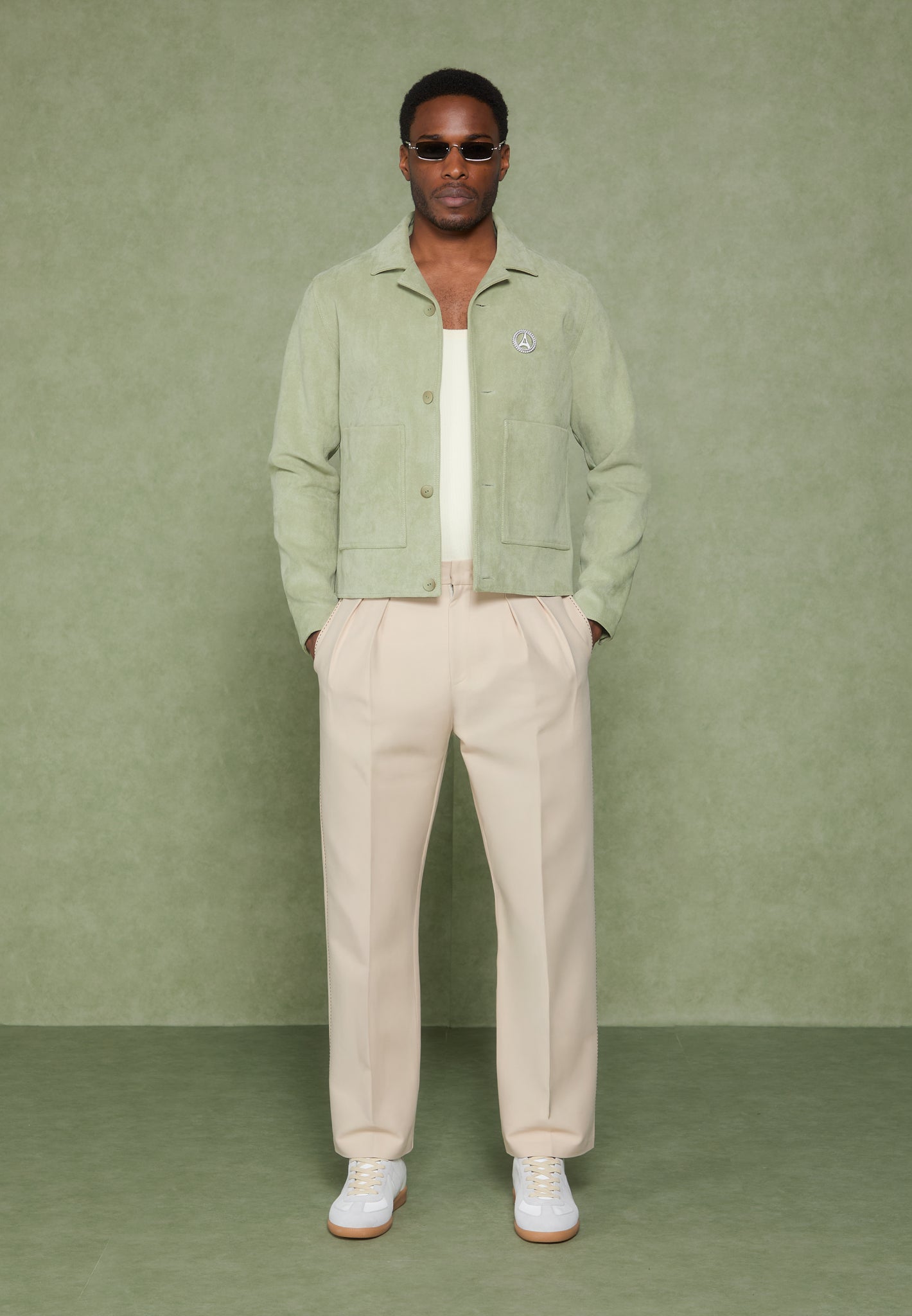 michel-suede-jacket-with-revere-collar-sage