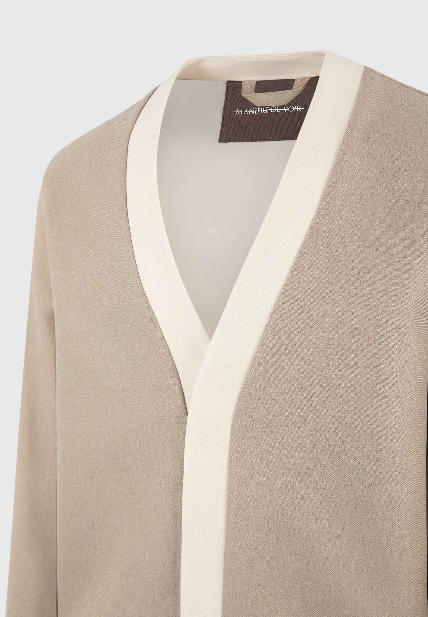 tailored-cardigan-with-contrast-placket-beige