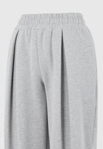 Fanny - Straight Leg Box Pleat Joggers - Grey
