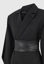 marie-twist-sleeve-blazer-with-belt-black