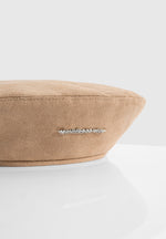 Anya - Suede Beret - Beige