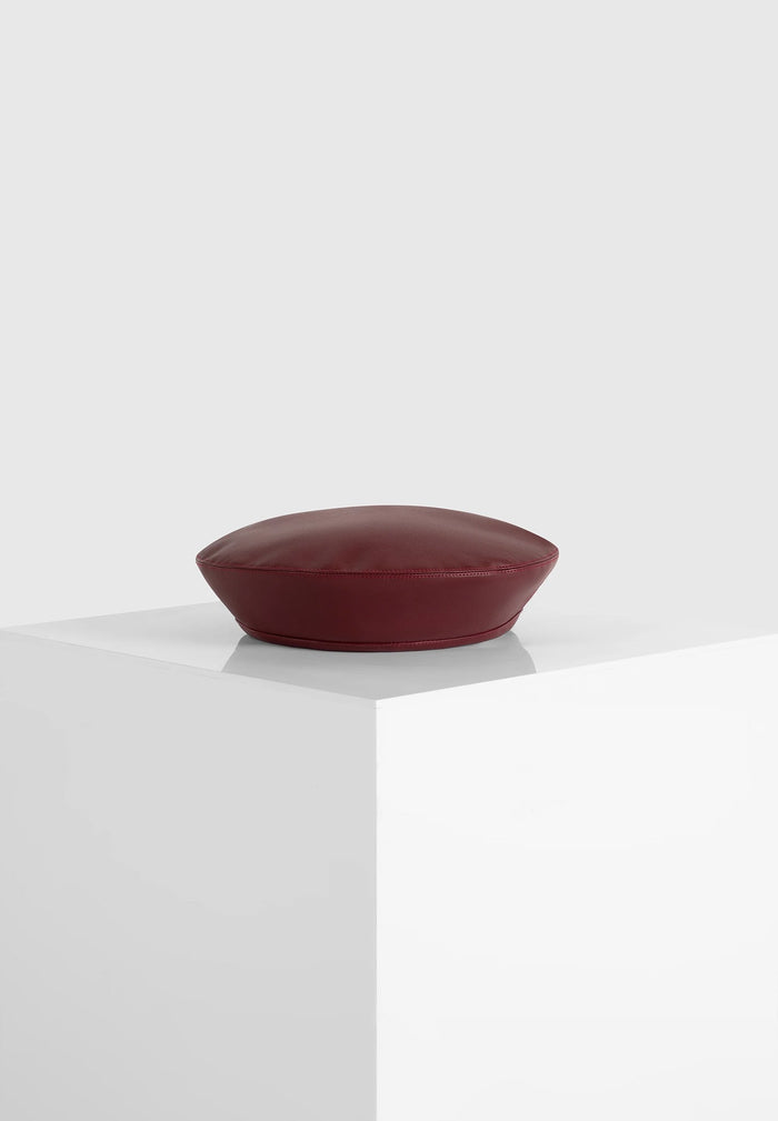 leather-beret-wine-red
