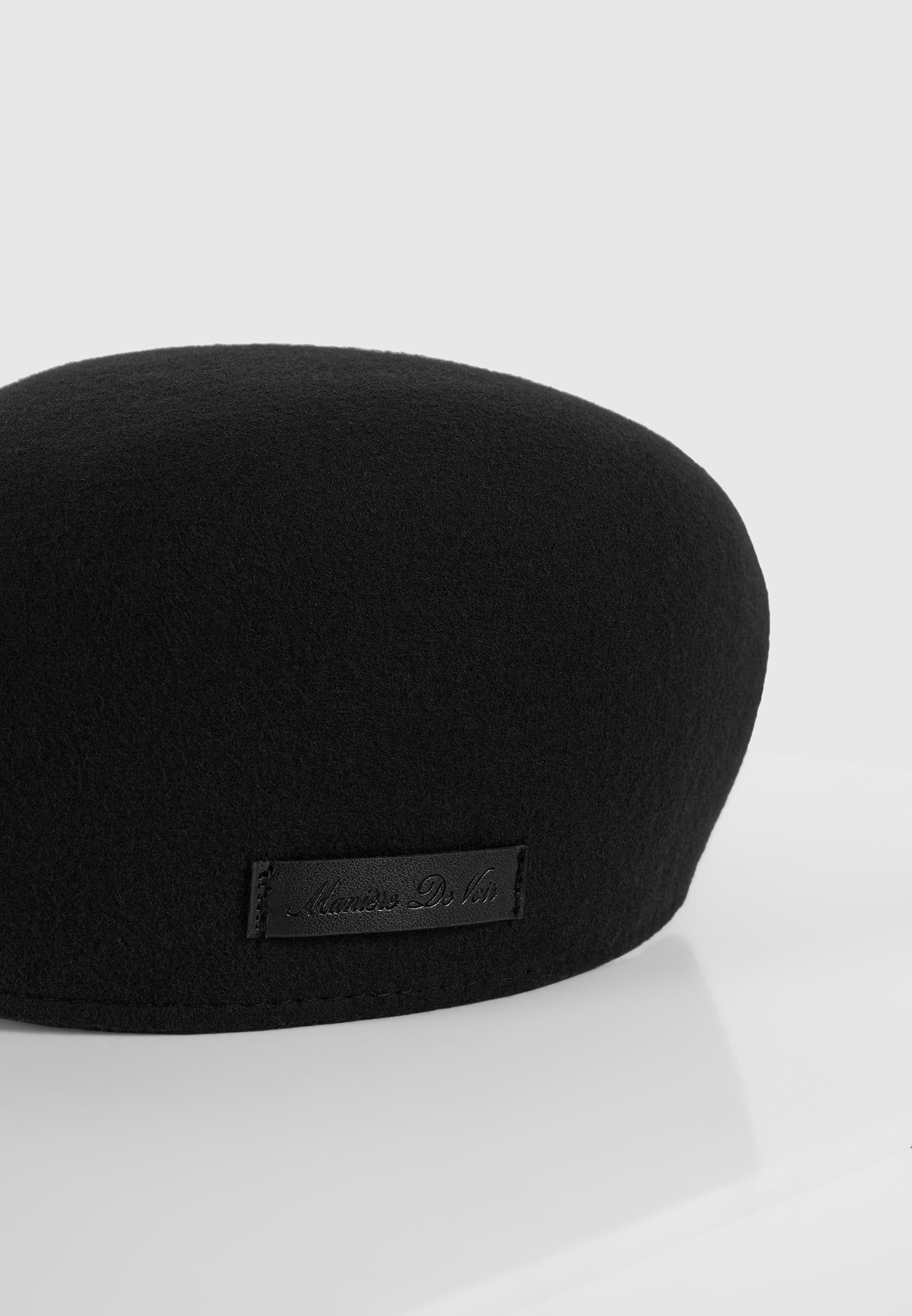 Amos - Wool Flat Cap - Black