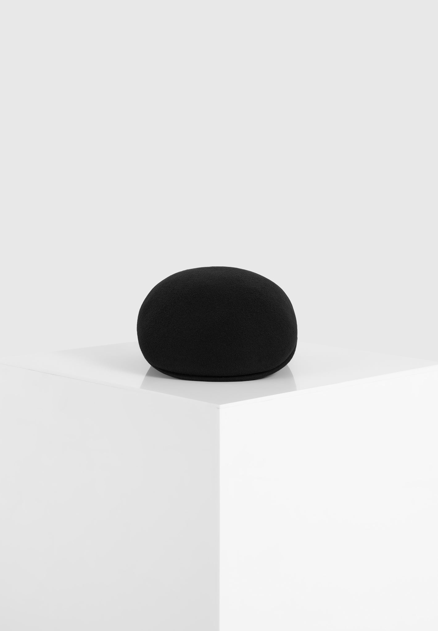 Amos - Wool Flat Cap - Black
