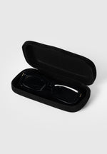 Milan - Curved-Frame Sunglasses - Black