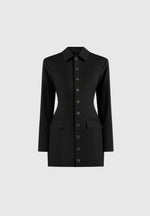 amelie-hourglass-button-up-blazer-dress-black