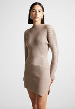 asymmetric-knit-jumper-dress-taupe