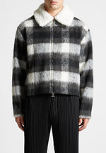 boxy-check-jacket-with-borg-collar-black-white