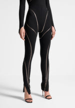 chrome-piped-contour-leggings-black