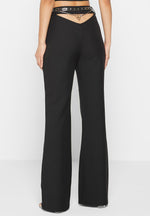 cut-out-flared-trousers-with-chain-belt-black