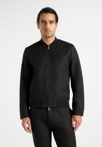 Sami - Tailored Bomber Jacket - Black
