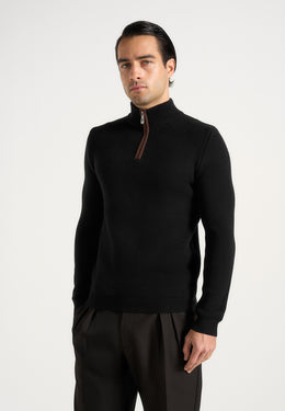 torin-quarter-zip-knit-jumper-black