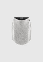 dipped-waist-metallic-mini-skirt-grey