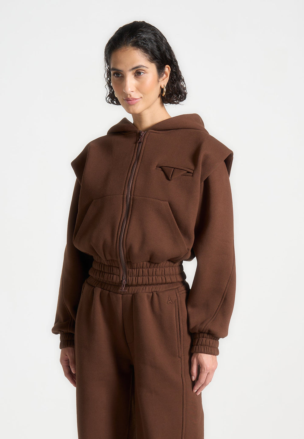 eternelle-wide-shoulder-zip-through-hoodie-brown