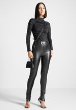 mid-neck-glove-bodysuit-with-ruching-black