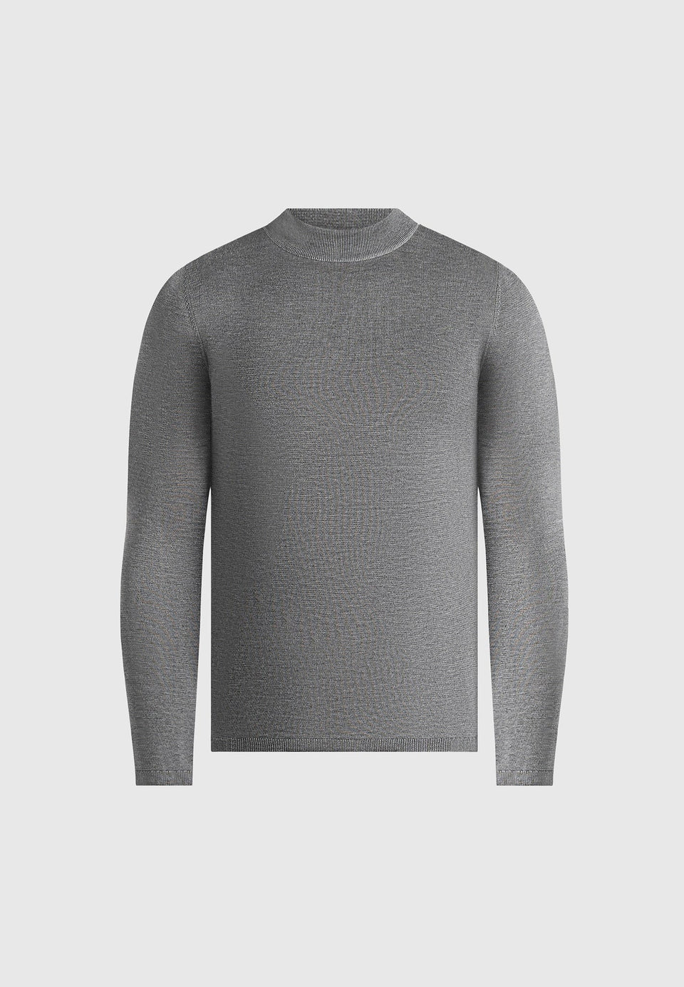 kw003-fitted-mock-neck-wool-blend-jumper-grey