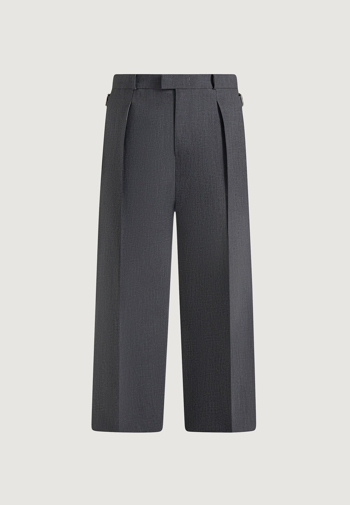 Dorian - Pleated Tailored Wool-Blend Pants - Grey