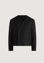 Loris - Kimono Minimal Wool Jacket - Black