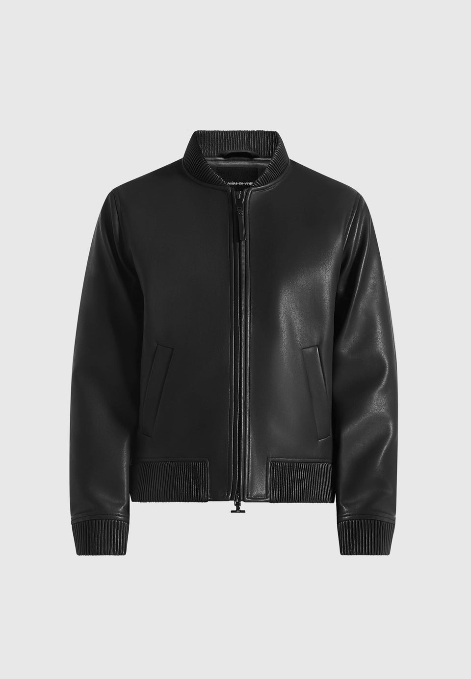 Arman - Leather Bomber Jacket - Black